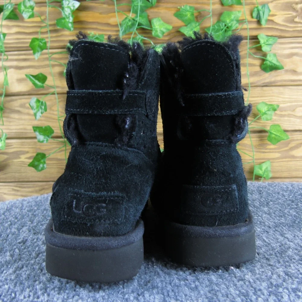 UGG Australia‎ Stargirl Mini Women's Black Suede Leather Winter Boots Sparkle 5